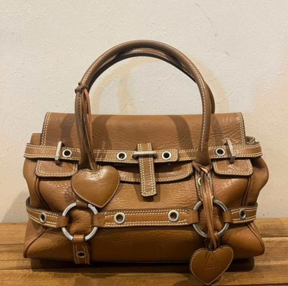 Vintage Brown Leather Bag LUELLA GISELE.